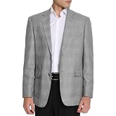 P&amp;L Men's Plaid Classic Fit Sport Coat Casual Stretch Blazer | Short, Regular and Long Lengths, 2-Button Notch Lapel Suit Jacket, Side Vents, for Travel Wedding Business Party Office