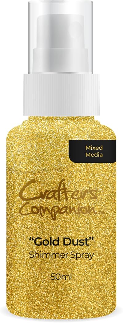 Crafter's Companion Gold Dust Shimmer Spray 50ml for Mixed Media Crafts