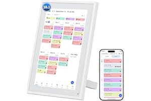 HERNCPTAR Calendar Digital 10.1 Inch, Digital Frame Combined Smart Touch Screen Electronic Wall Planner Family Organizer Chore for Family Schedules Gift for Mother Mom Women Grandpa