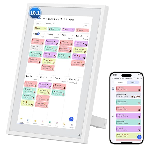 CALENDAR DIGITAL 10.1 INCH, DIGITAL FRAME COMBINED SMART...