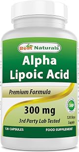 Best Naturals Alpha Lipoic Acid 300 mg 120 Softgels - GMP USA view 1