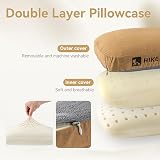 HIKEMAN Camping Memory Foam Pillow Ultralight Neck Support Army Green view 3