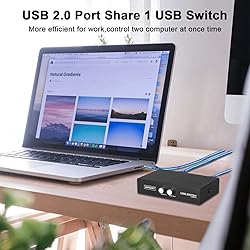 EEEKit 2 Port USB 2.0 Manual Printer Scanner