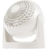 IRIS USA WOOZOO Desk Fan, Oscillating Table Air Circulator, 3 Speeds, 52ft Max Air Distance, 10 Inches, 360° Adjustable Tilt,