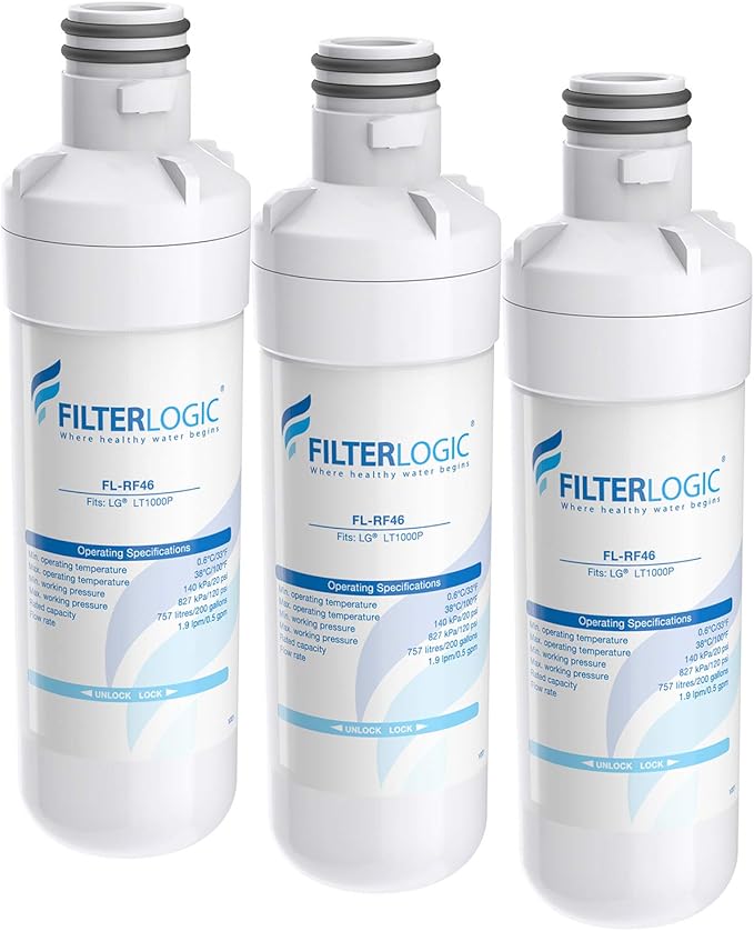 FilterLogic MDJ64844601 Refrigerator Water Filter, Replacement for LG