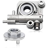 Adefol CS-400 Clutch Removal Tool &amp; CS-400 Oil Pump for Echo CS-370 CS-370F CS-400 CS-400F Chainsaw Replacement Parts, 89750516133 Chainsaw Clutch Drive Removal Tool with P021010890 Oil Pump Assembly