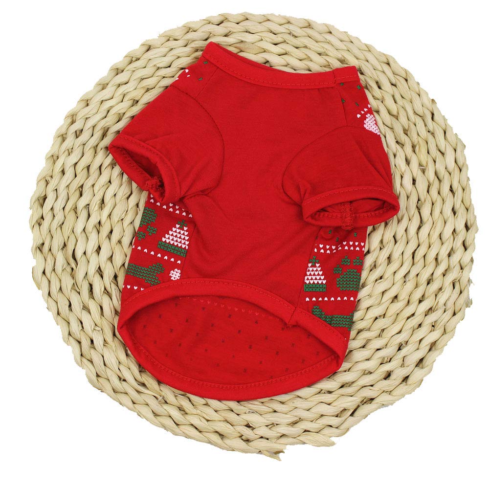 Aida\'s best Christmas Pet Clothes Santa Costume Pet Hoodies Party Dressing Chirstmas Apparel for Small Pets Dogs Puppy Kitten Cat