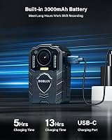 Boblov KJ25 1080P 128GB Body Camera with 3000mAh Battery Night Vision view 4