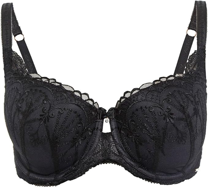 Ex Marks and Spencer Bra Black Autograph Balcony Padded Lace Underwired