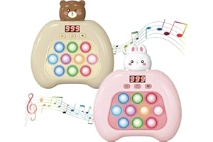 Fast Push Pop Fidget Toys for Kids, Handheld Puzzle Game with LED Screen & Multiplayer Mode, Sensory Toys for 3-12 Year Old G