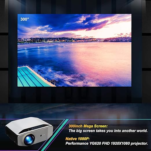 Proyector nativo 1080P GooDee YG620 proyector de vídeo LED ...