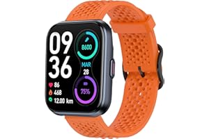 ID208 Plus, IDW13, IDW16, IDW17, IDW19, IDW20, IDW21, IDW23, IDW25, IDW26 Smartwatch Bands, Lamshaw 22mm Sport Strap Watchband Compatible for Quican ID208 Plus 1.8 Inches, aeac ID208 Plus, WMK ID208 Plus 1.8 Inches Smart Watch