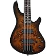 Schecter C-5 Standard 5-string Electric Bass - Tobacco Burl