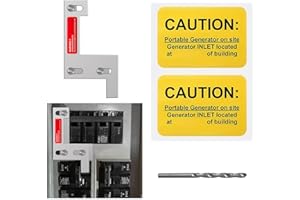 QYZZRS Generator Interlock Kit Compatible with Siemens,ITE,Gould Murray and Thomas and Betts 150 or 200 amp Panels,1 1/4 Inch Spacing Between Main Circuit Breaker and Generator Circuit Breaker