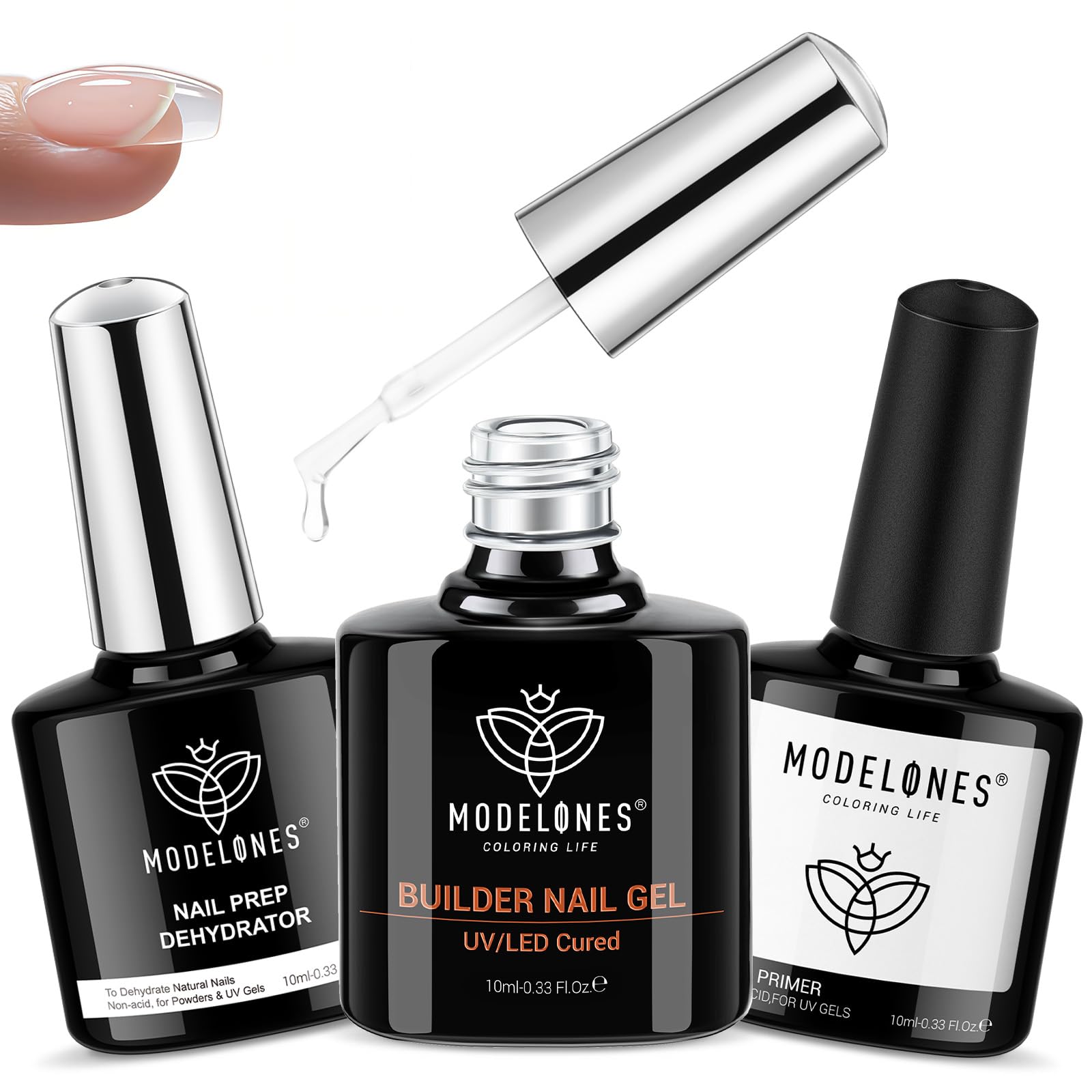 modelones Nail Dehydrator and Primer & Builder Nail