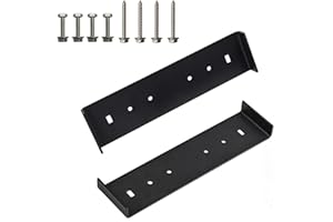 SRASEENOMY Mailbox Mounting Brackets Heavy Duty Iron Large Mailbox Fixtures for Floor mailboxes up to 8’ Wide (2pack)