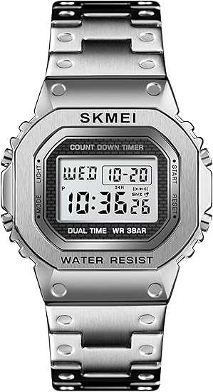 Amazon メンズ うで時計 デジタル時計 防水 Ledバックライト クロノグラフ カウントダウン スポーツ腕時計 アウトドア シンプル ビジネス ブランド プレゼント 人気 腕時計 腕時計 通販