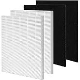 2 Pack D360 filter replacement D3 Filter Compatible with Winix D360 Air Purifier,Replaces for Winix 1712-0101-02, 2 Filters and 4 Activated Carbon pre-filters