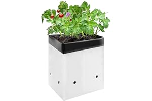 VIVOSUN 50-Pack 3 Gallon Grow Bags for Plants, Black-and-White Material for Potting Up Seedlings and Rooting