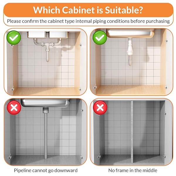 LAYZZI-WAYT EXPANDABLE UNDER SINK ORGANIZER WITH 5-LEVEL HEIGHT ADJUSTMENT,2 TIER UNDER SINK ORGANIZER PULL-OUT UNDER SINK DRAWERS CABINET ORGANIZER FOR KITCHEN & BATHROOM STORAGE,BLACK,LARGE