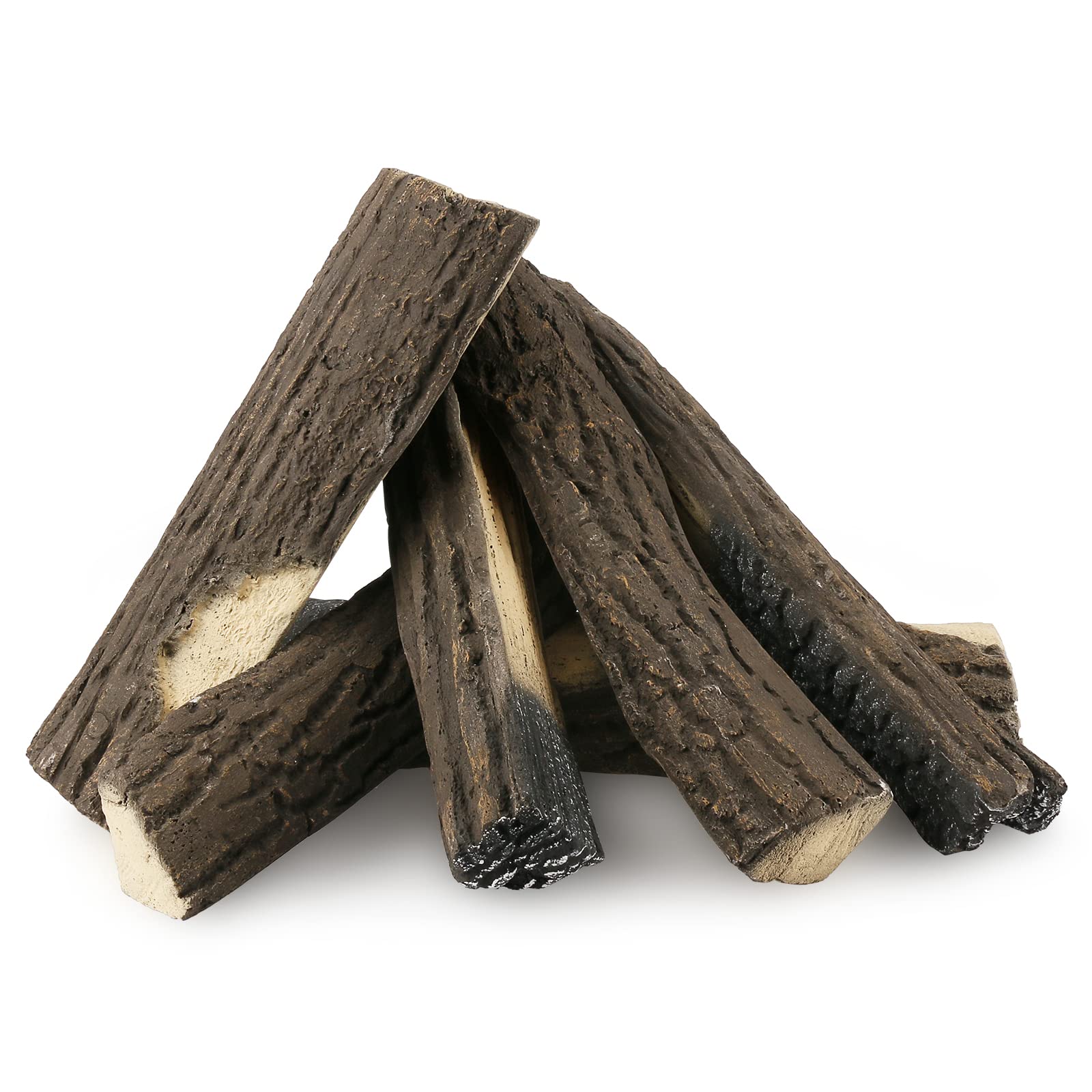 15+ Fireplace Ceramic Logs Hisencn Ceramic Gas Fireplace Logs Set for Firebowl, Vented, Gel