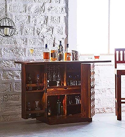 Mamta Decoration Solid Sheesham Wood Bar Cabinet Furniture For