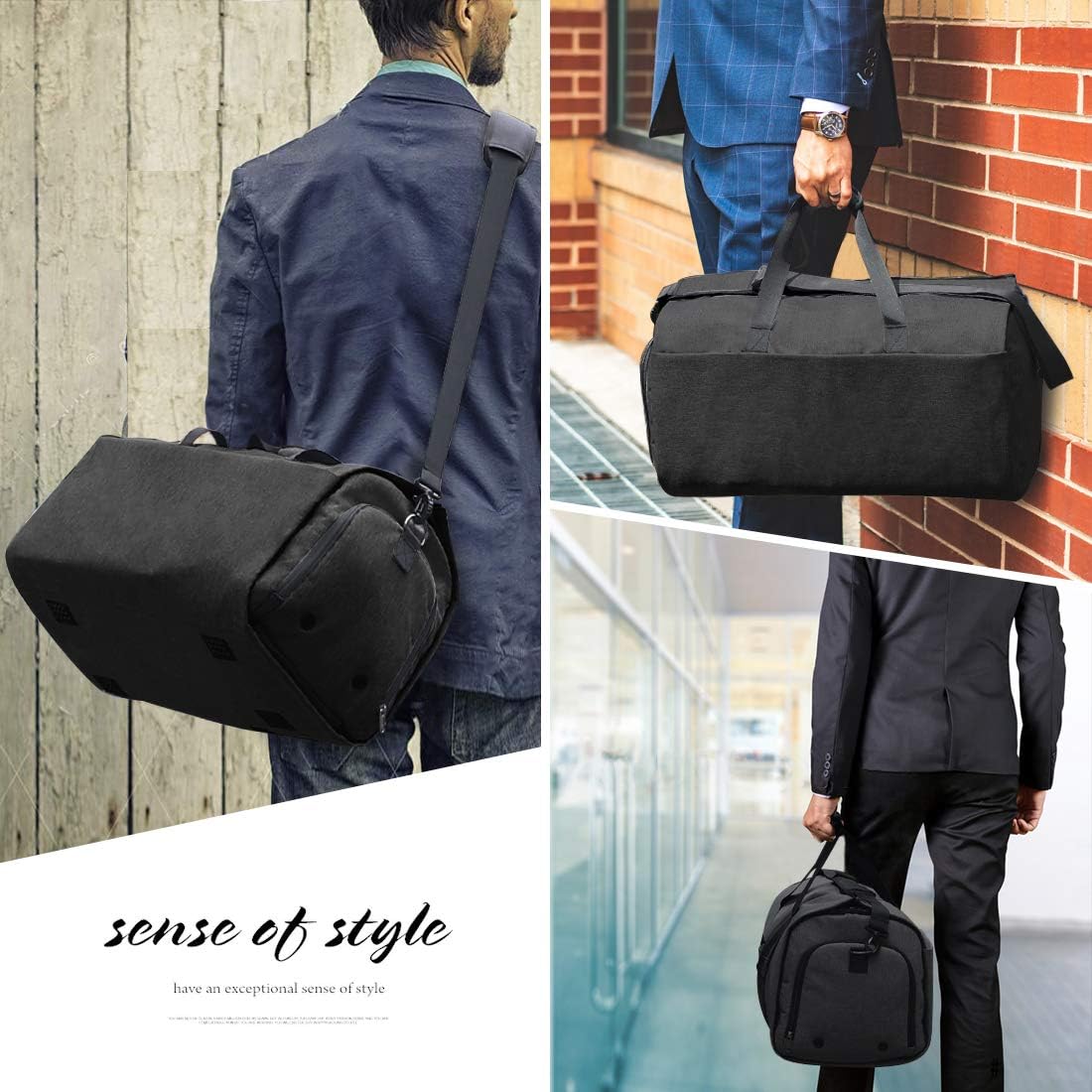 weekender bag with suit compartment
