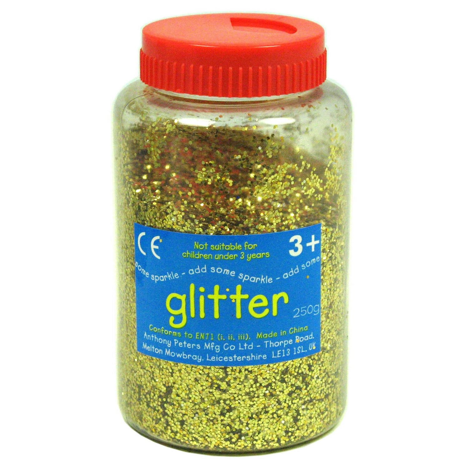 Gold glitter | 400 gram tub | shaker lid for easy pouring | Arts and Crafts