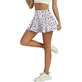 LouKeith Womens Tennis Skirt High Waisted Pleated Golf Skirts with Pockets | Mini Casual Workout 14" Athletic Skort with Built-in Shorts for Golf, Tennis, Pickleball and Everyday Active Wear