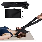 Y Neck Strap Stretcher &amp; Cervical Traction Device for Neck Pain Relief &ndash; Manual Spine Decompression Tool with Chin Strap, Neck Stretcher Strap for Chiropractic Adjustments &amp; Posture Correction