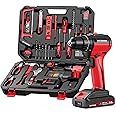 Cordless Drill Tool Kit Set 21V Power Drill Tool Box with Battery Electric Drill Driver for Men Home Hand Repair Basic Toolbox Tools Sets Drills Case