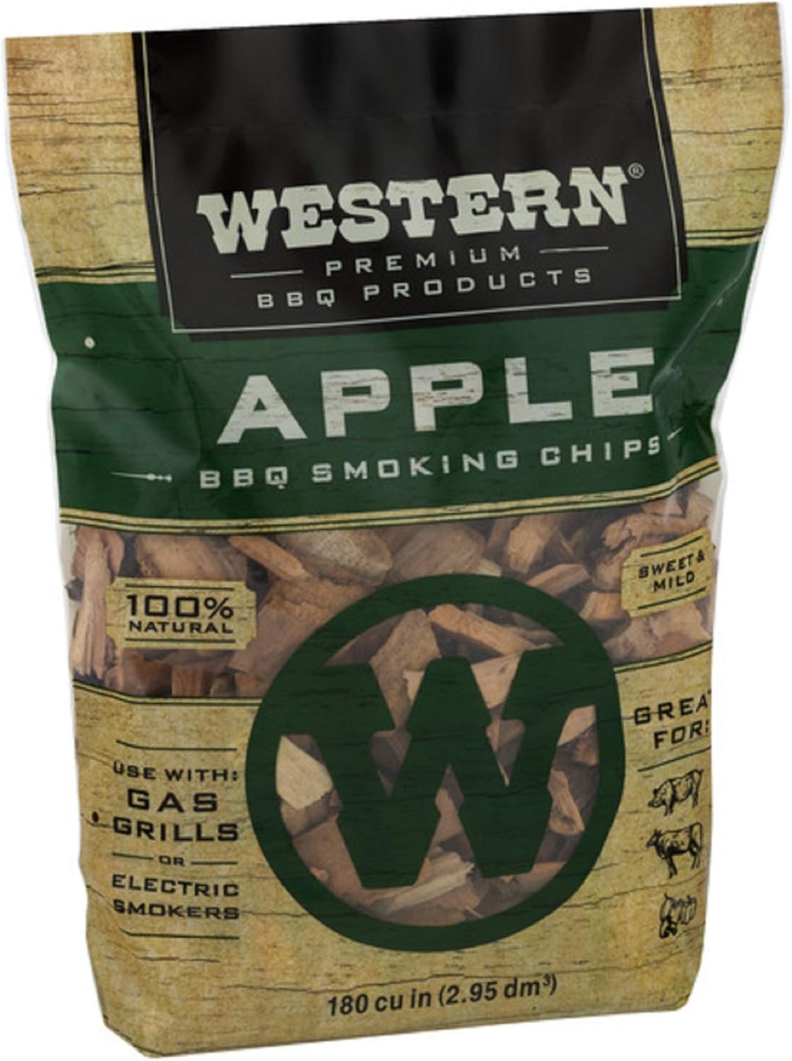 Western Premium BBQ Smoking Chips, Apple BBQ : Smoker Chips : Garden & Outdoor