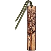 Winter Willow Tree Wooden Bookmark - Also Available with Personalization - Made in USA
