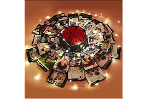 ECTY Creative Explosion Box -Scrapbook DIY Photo Album Box for Birthday Anniversary Valentine Day Wedding(Upgrade Version).