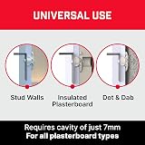 Bullfix Universal Plasterboard Fixings Heavy Duty 24 Pack Drywall Anchors view 6