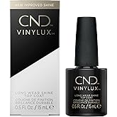 CND Vinylux Long Wear Shine Top Coat, Quick Drying Formula, Easy to Remove, 0.5 Fl Oz