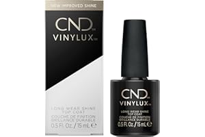 CND Vinylux Long Wear Shine Top Coat, Quick Drying Formula, Easy to Remove, Stocking Stuffer for Women, 0.5 Fl Oz