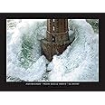 1art1 65064 Leuchttürme - Leuchtturm Im Sturm, La Jument Frankreich Von Jean Guichard Kunstdruck 80 X 60 Cm