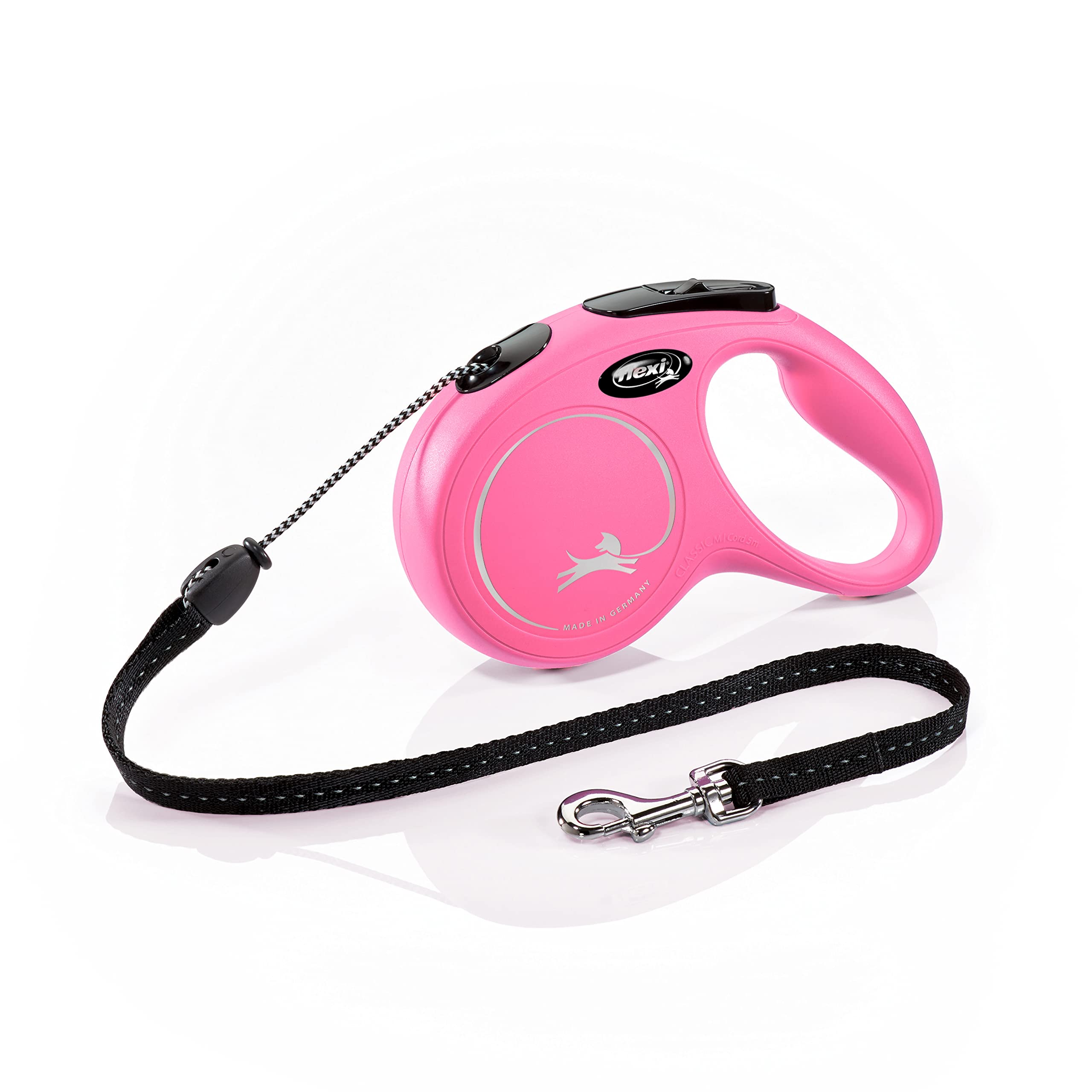 flexi New Classic retractable lead, M Cord 5 m pink