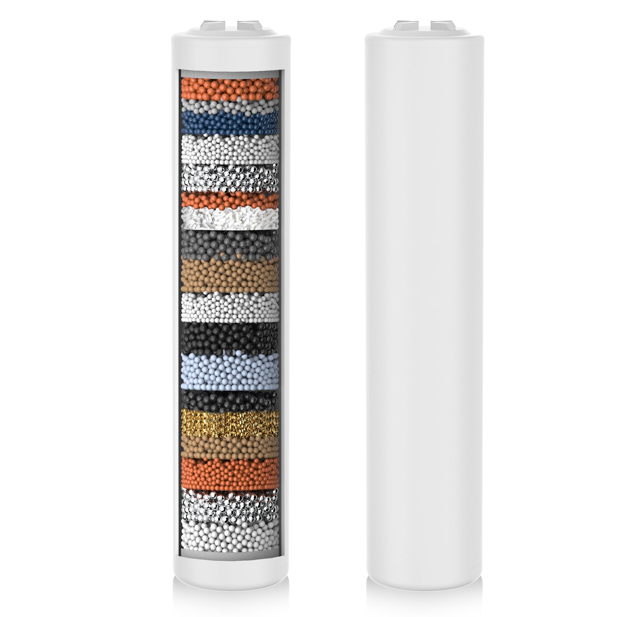 Magichome 2Pack Shower Filter Replacement Cartridges, Shower Head Filter for Hard Water Filteration, Reduces Chlorine, Heavy Metals and Other Impurities