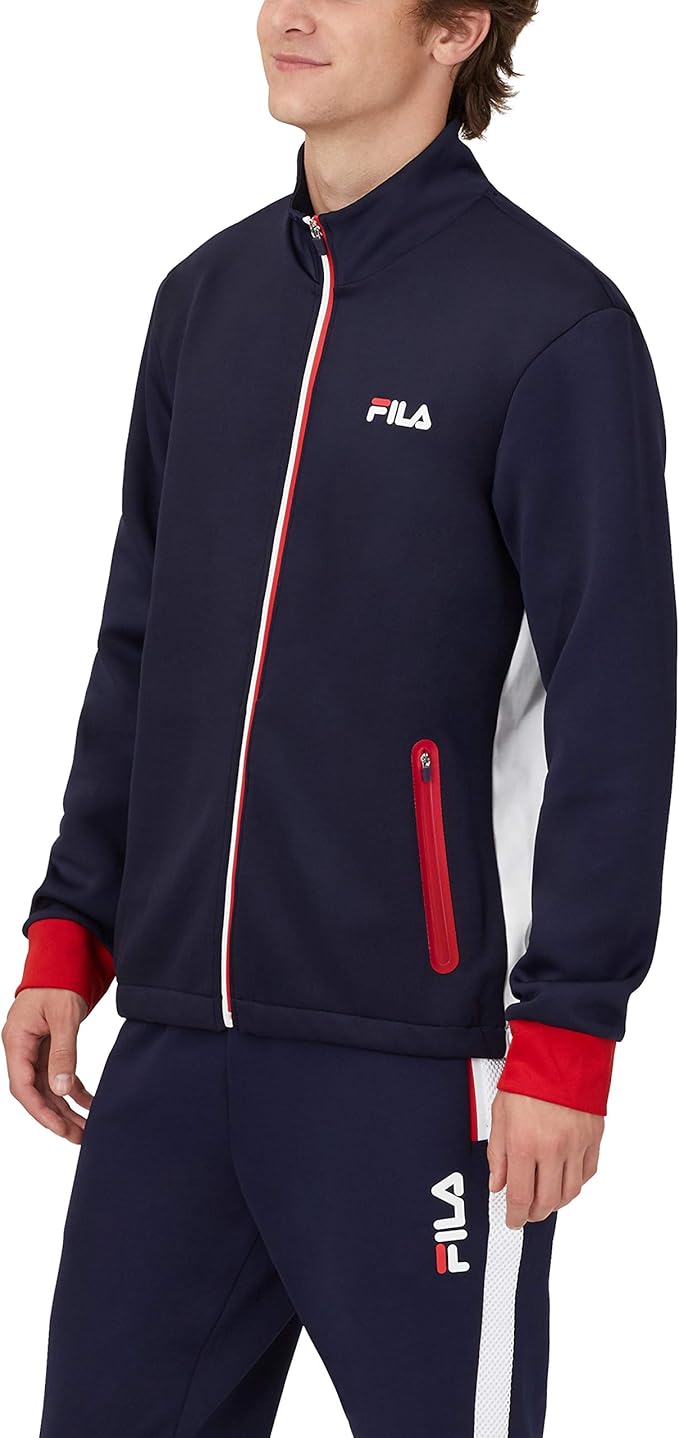Fila mens Lacklen Full Zip Tech Jacket at Amazon Men’s Clothing store