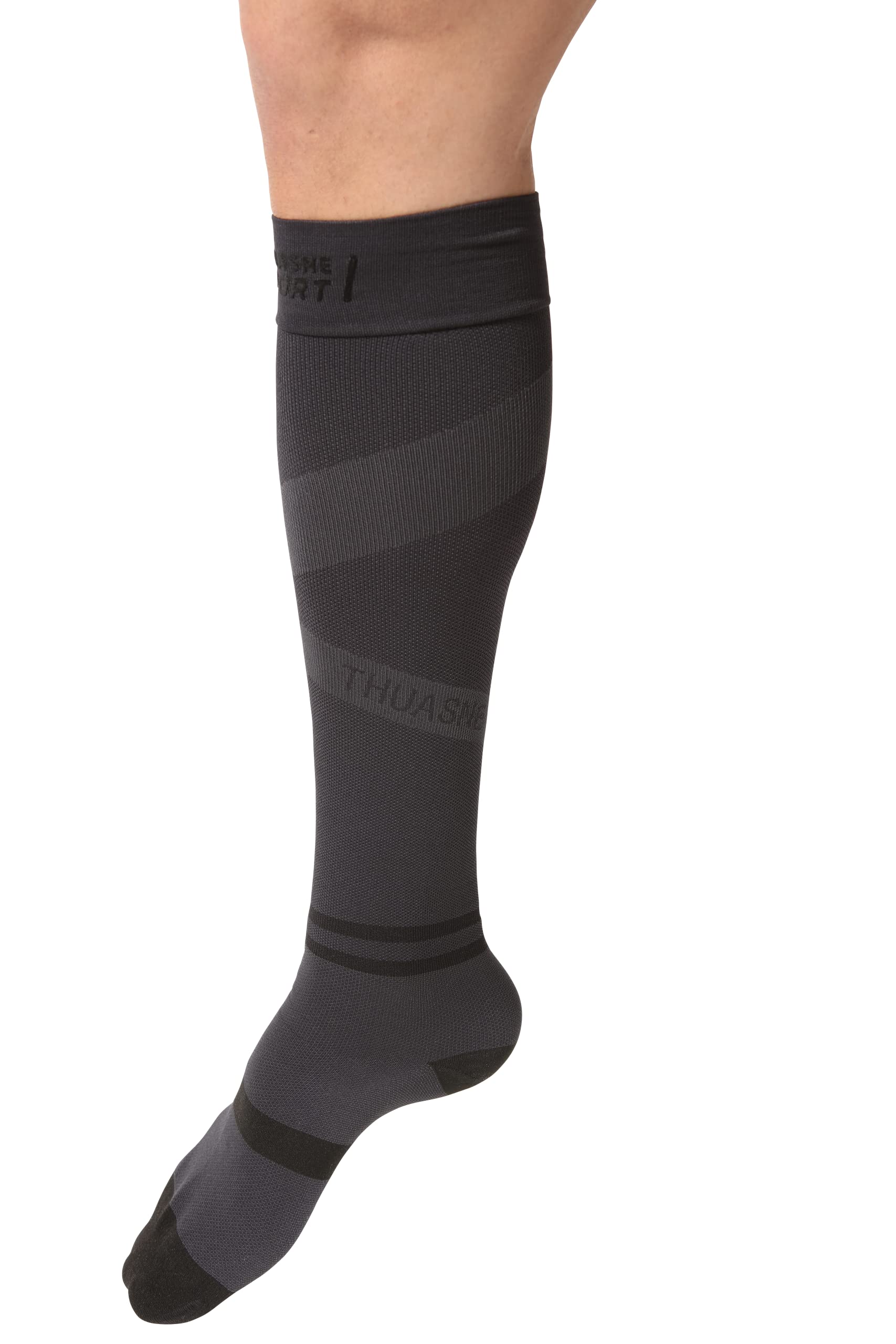 THUASNE - UP RECOVERY Long Socks - Degressive Compression from Ankle to Calf - Made in France