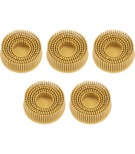 HARFINGTON 4pcs Bristle Disc 2" 80 Grit R-Type Abrasive Brush Coarse - View #10