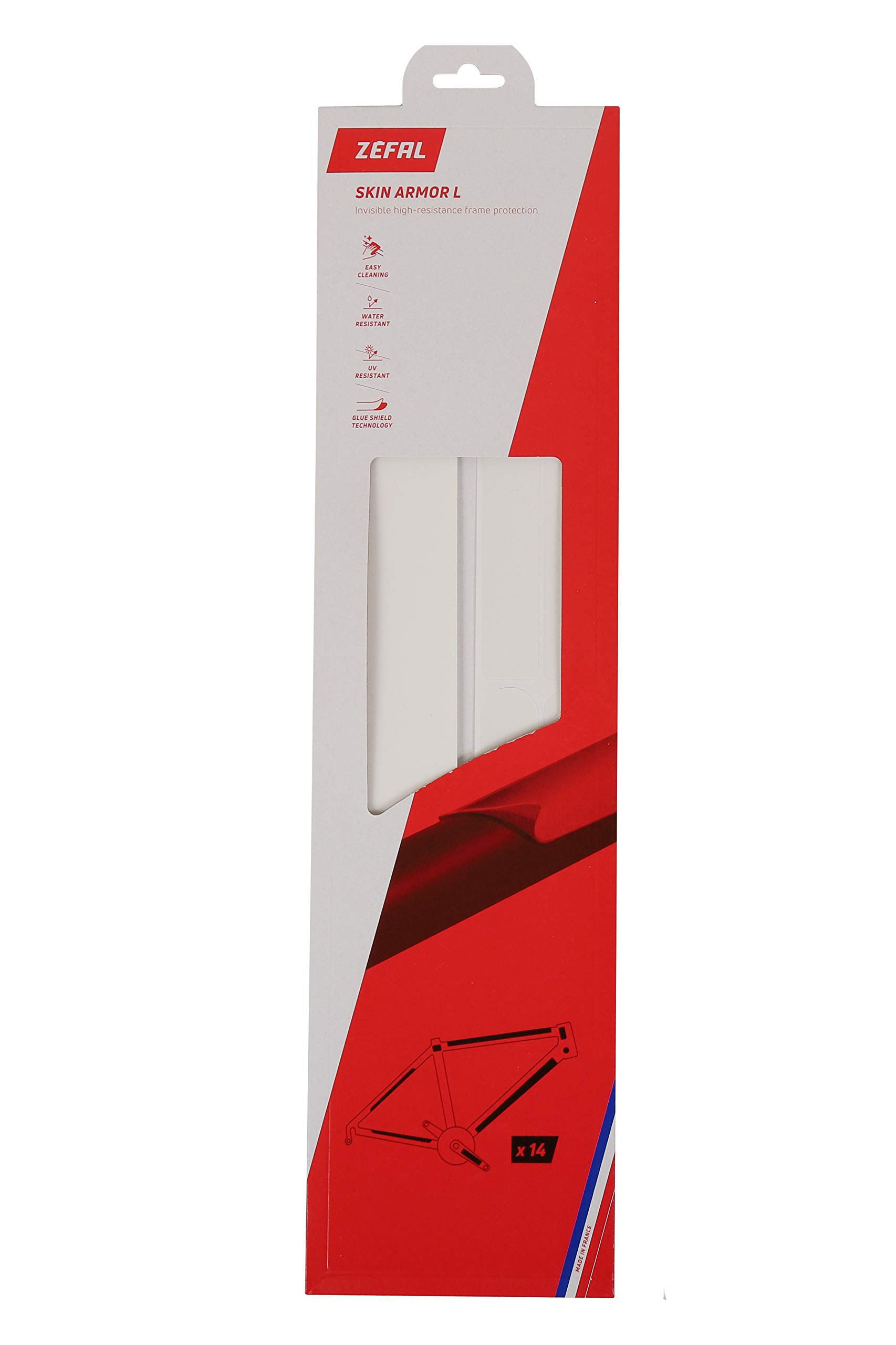 Zefal Skin Armor Protective Sticker, Transparent, Large (14 Stickers) — image 1