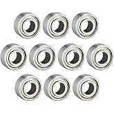uxcell 683ZZ Ball Bearing 3mm x 7mm x 3mm Double Shielded 683-2Z Deep Groove Bearings, Carbon Steel (Pack of 10)