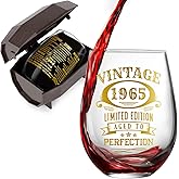 70th Birthday Gifts For Women Vintage 1955 Wine Glass for Wine Lover 70 Year Old Birthday Party Supplies Decorations For Her Funny 70 Bday Birthday Gifts Idea For Women, Mom, Grandma- Turning 70