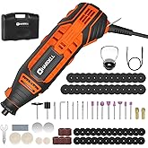 HARDELL Rotary Tool Kit, 6 Variable Speed 160W Power Rotary Tool with 85 Accessories, Flex Shaft Rotary Tool for Cutting, Eng