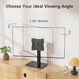 BONTEC Universal Swivel TV Stand 17-43 inch Height Adjustable Pedestal view 3