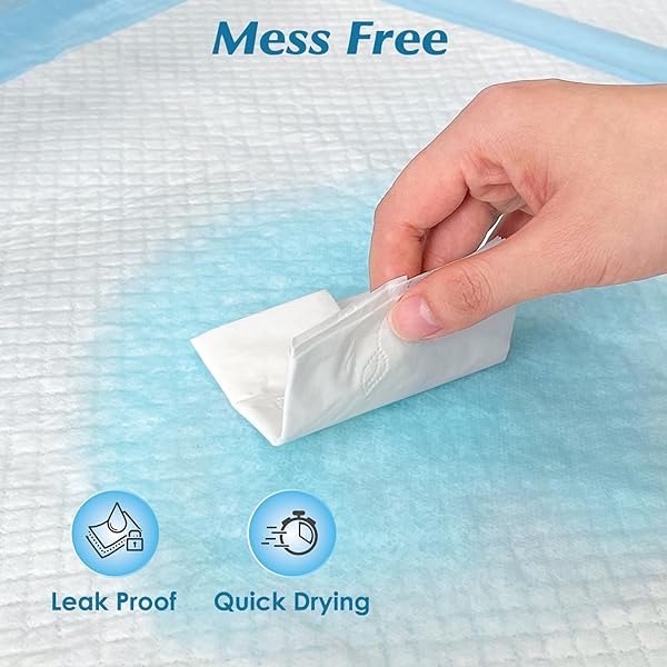 50 COUNT 30” X 36” SUPER ABSORBENCY DISPOSABLE UNDERPADS, LEAKPROOF QUICK DRYING, BABY PUPPY & ADULTS BED PADS DISPOSABLE ADULTS, DOG PEE PADS EXTRA LARGE, XXL INCONTINENCE PADS