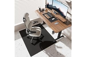 KEYDOL [Thickened to 2.0mm] 50"x 60" Office Chair Mat for Hardwood, Vinyl Computer Floor Mat, Anti-Slip Desk Mats for Hardwood, Easy to Clean Office Chair Floor Protector, Durable Rolling Chair Mat